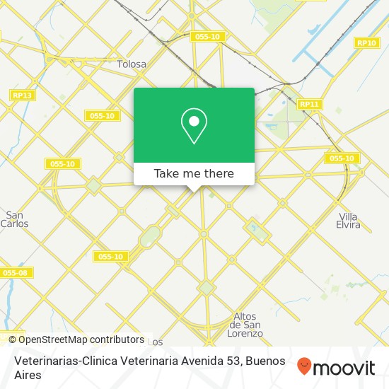 Veterinarias-Clinica Veterinaria Avenida 53 map