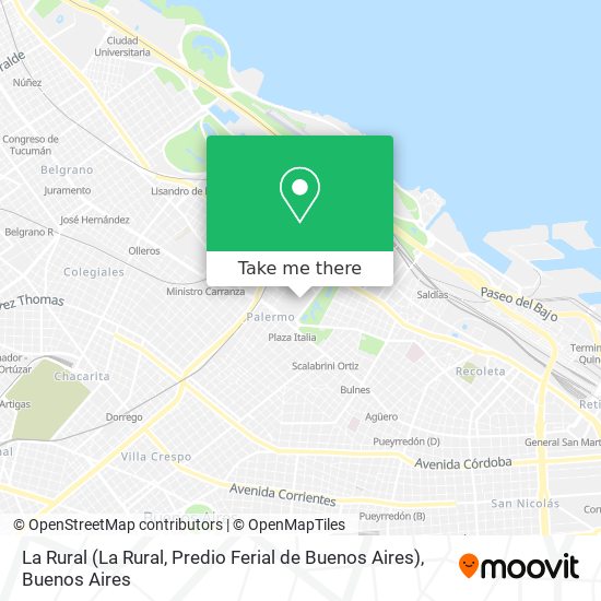 La Rural (La Rural, Predio Ferial de Buenos Aires) map
