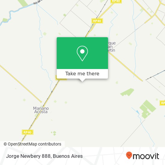 Jorge Newbery 888 map