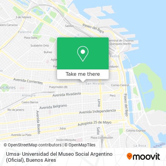 Umsa- Universidad del Museo Social Argentino (Oficial) map