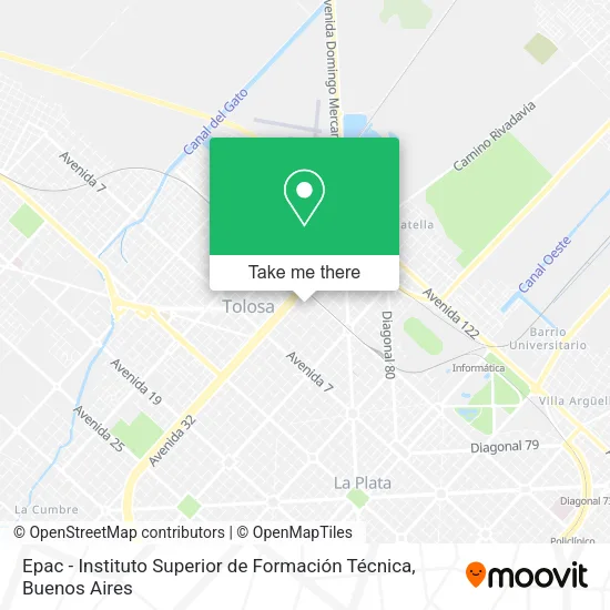 Epac - Instituto Superior de Formación Técnica map