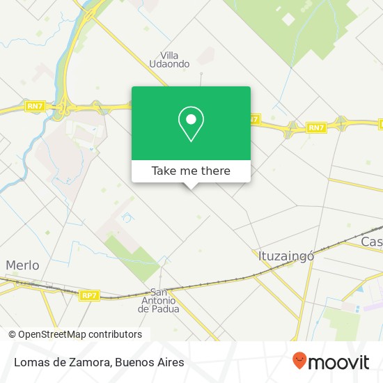 Lomas de Zamora map