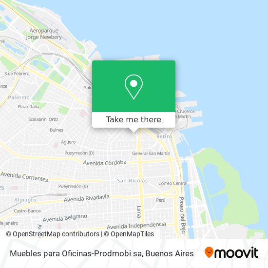 Mapa de Muebles para Oficinas-Prodmobi sa