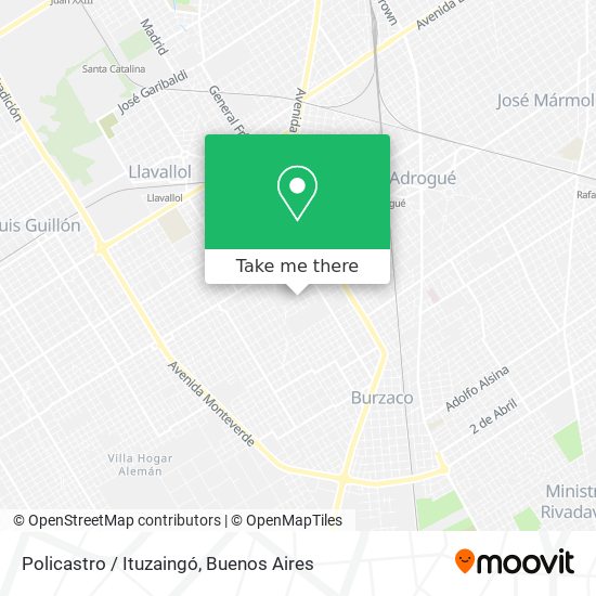 Policastro / Ituzaingó map