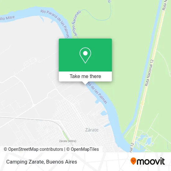 Camping Zarate map