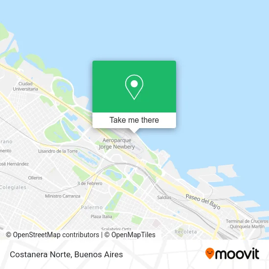 Costanera Norte map