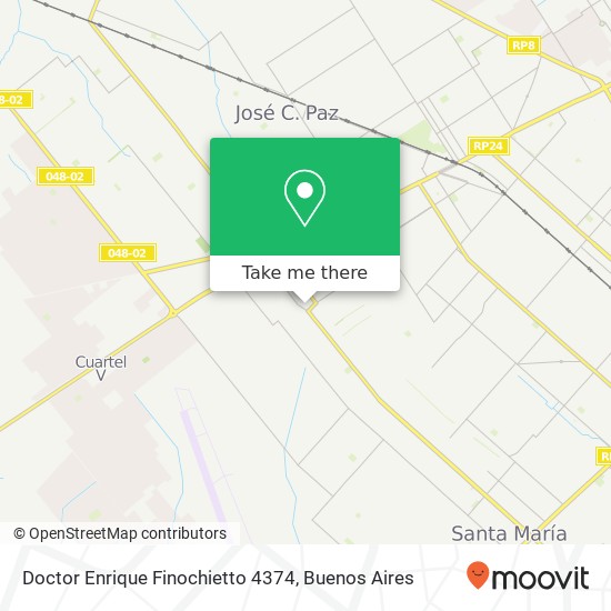 Doctor Enrique Finochietto 4374 map