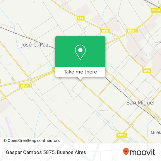 Gaspar Campos 5875 map