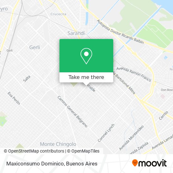 Maxiconsumo Dominico map