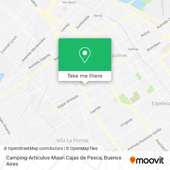 Mapa de Camping-Articulos-Mauri Cajas de Pesca