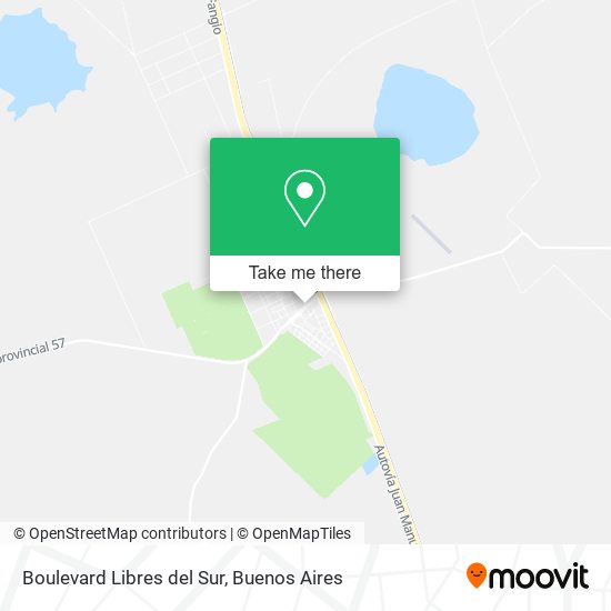 Mapa de Boulevard Libres del Sur