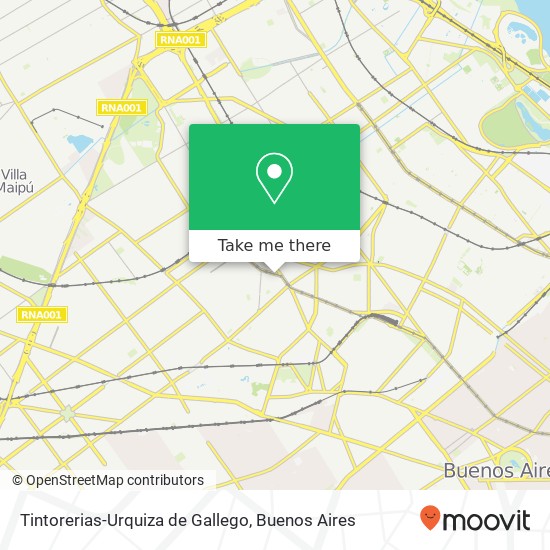 Tintorerias-Urquiza de Gallego map