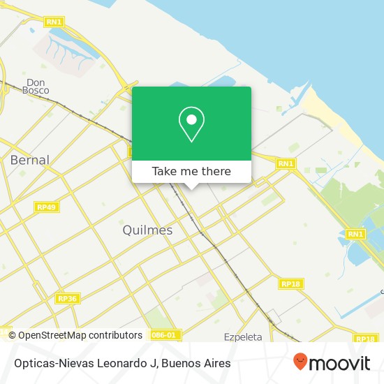 Opticas-Nievas Leonardo J map