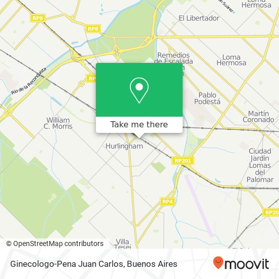 Ginecologo-Pena Juan Carlos map