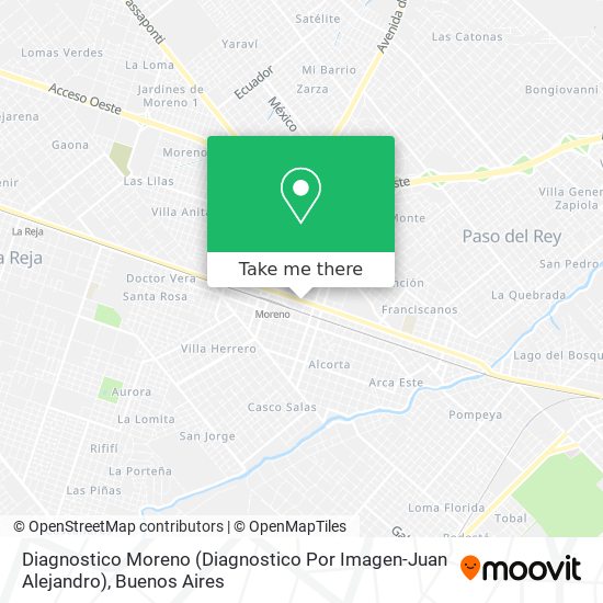 Diagnostico Moreno (Diagnostico Por Imagen-Juan Alejandro) map