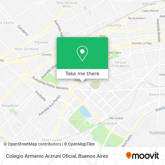 Mapa de Colegio Armenio Arzruní Oficial