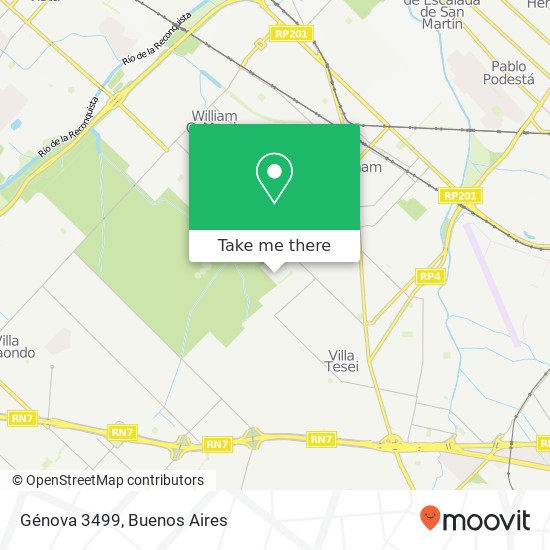 Génova 3499 map