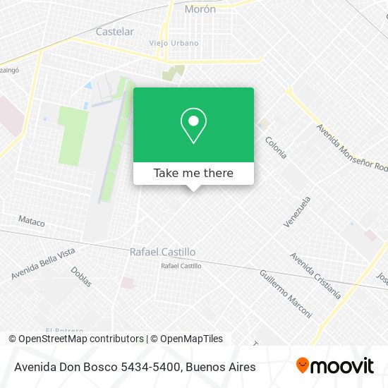 Mapa de Avenida Don Bosco 5434-5400