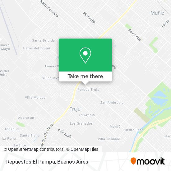 Repuestos El Pampa map