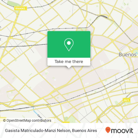 Gasista Matriculado-Manzi Nelson map