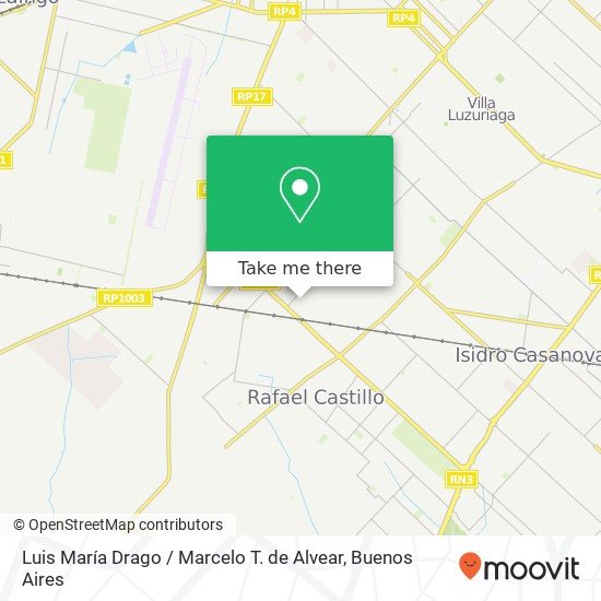 Luis María Drago / Marcelo T. de Alvear map