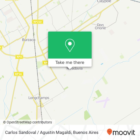 Mapa de Carlos Sandoval / Agustín Magaldi