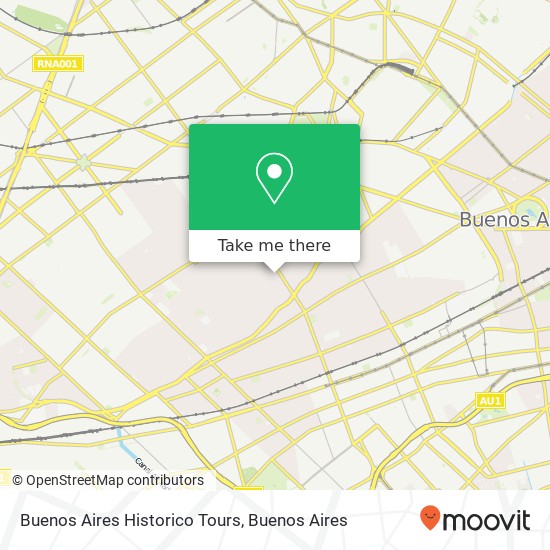 Buenos Aires Historico Tours map