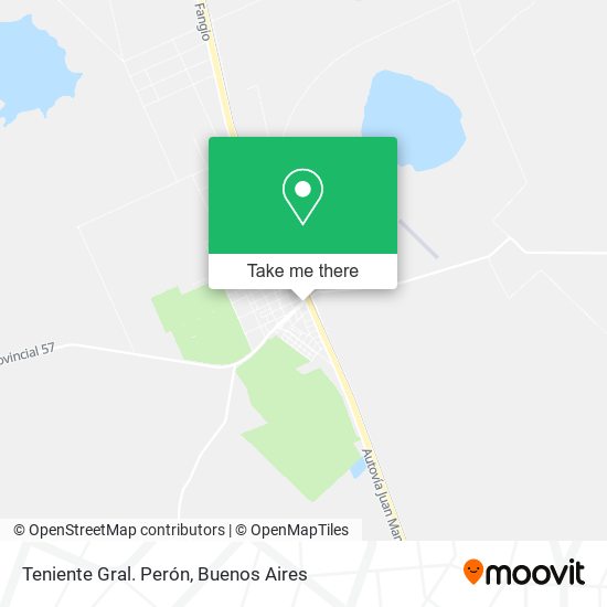 Teniente Gral. Perón map