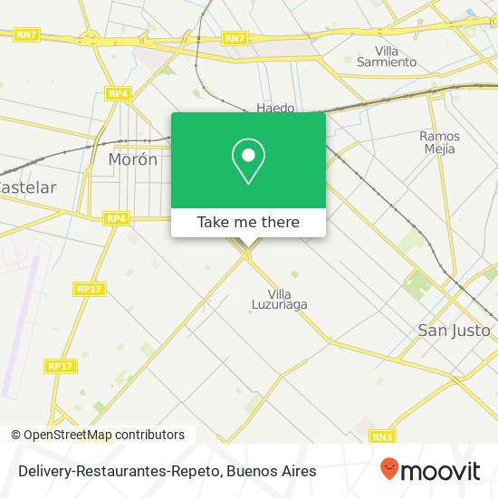 Delivery-Restaurantes-Repeto map