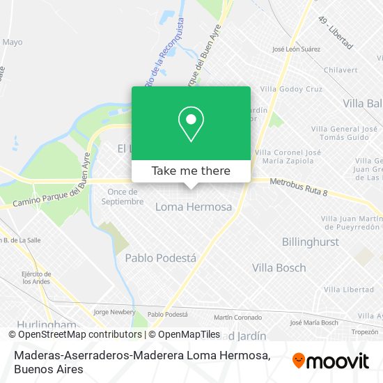Maderas-Aserraderos-Maderera Loma Hermosa map