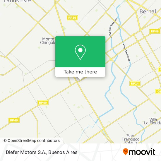 Mapa de Diefer Motors S.A.