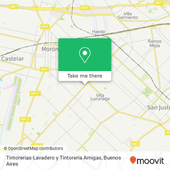 Mapa de Tintorerias-Lavadero y Tintoreria Amigas