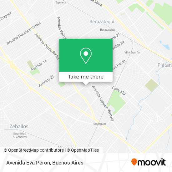 Avenida Eva Perón map