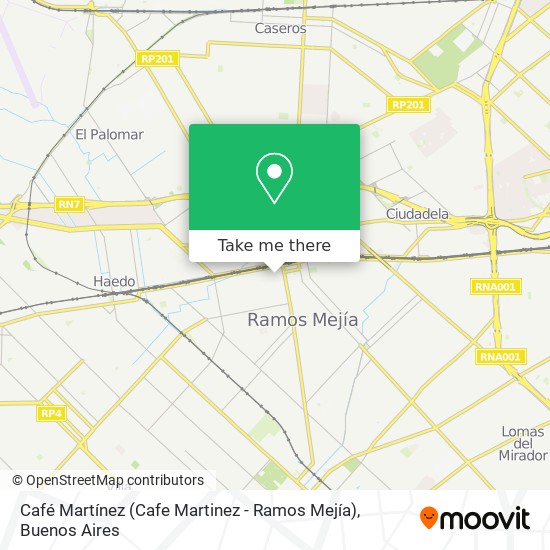 Café Martínez (Cafe Martinez - Ramos Mejía) map