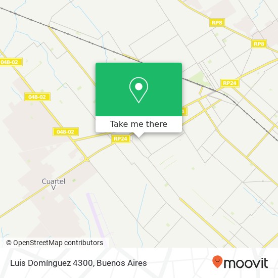 Luis Domínguez 4300 map