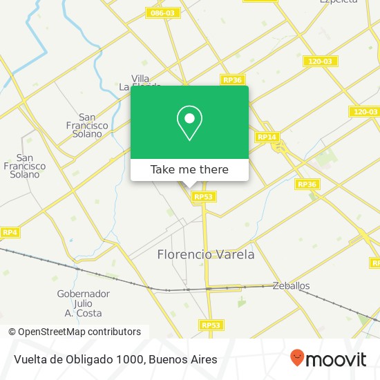 Vuelta de Obligado 1000 map