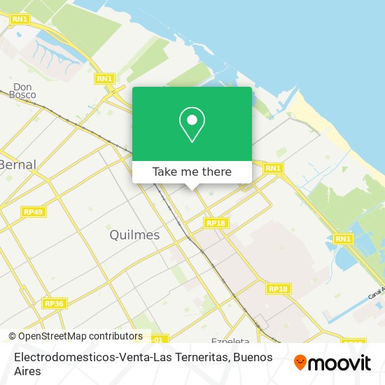 Electrodomesticos-Venta-Las Terneritas map