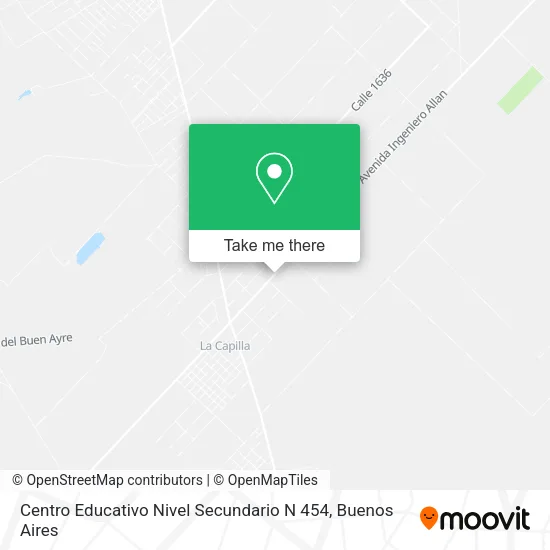 Mapa de Centro Educativo Nivel Secundario N 454