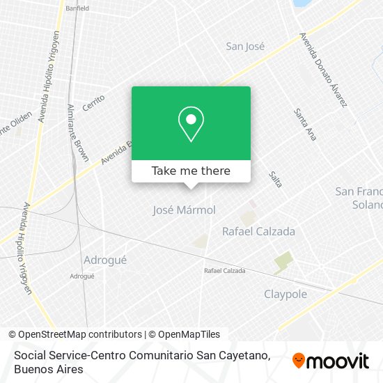 Social Service-Centro Comunitario San Cayetano map