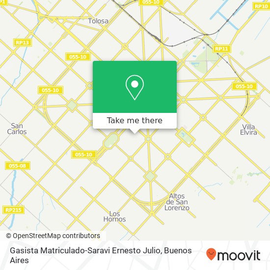 Gasista Matriculado-Saravi Ernesto Julio map