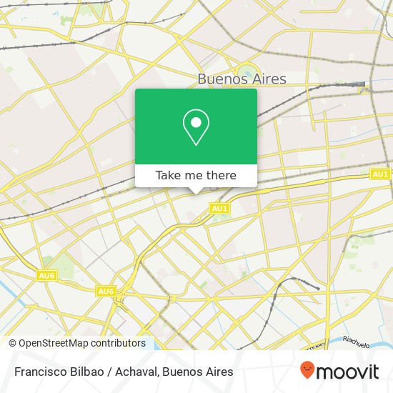 Francisco Bilbao / Achaval map