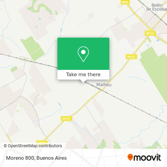 Mapa de Moreno 800