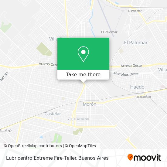 Mapa de Lubricentro Extreme Fire-Taller