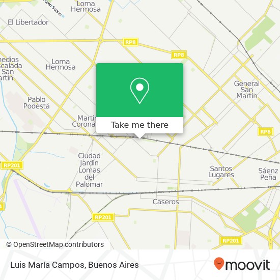 Luis María Campos map