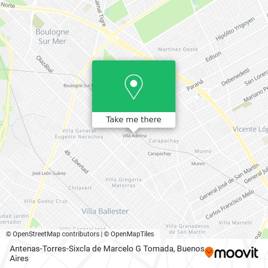 Mapa de Antenas-Torres-Sixcla de Marcelo G Tomada