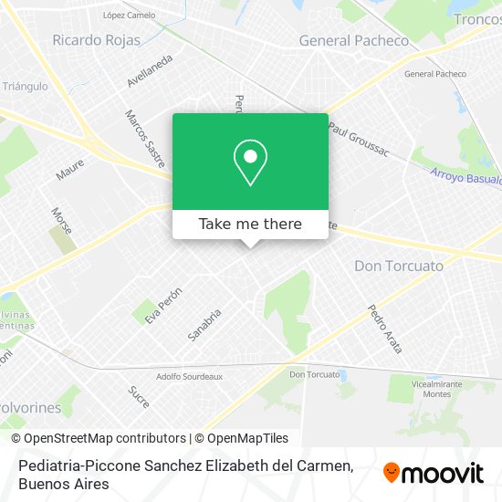 Pediatria-Piccone Sanchez Elizabeth del Carmen map