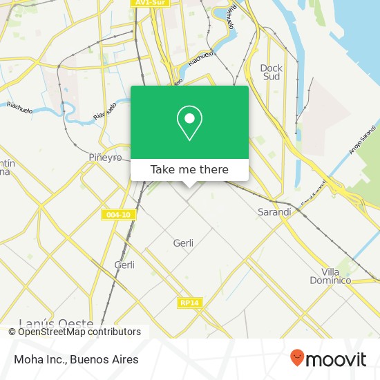 Mapa de Moha Inc.