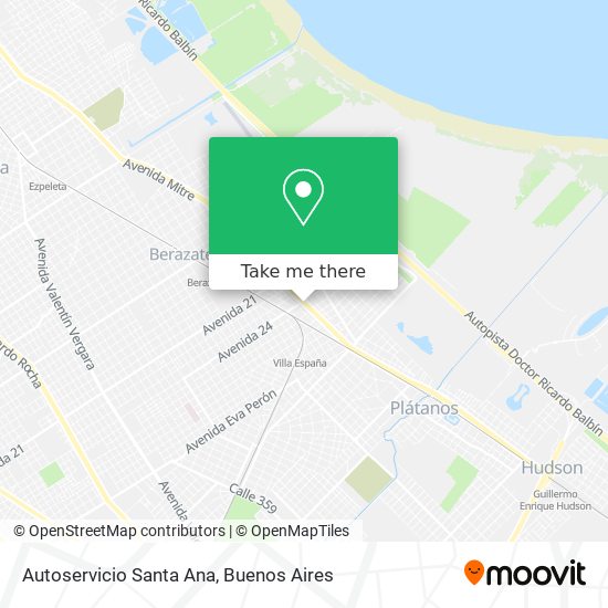 Mapa de Autoservicio Santa Ana
