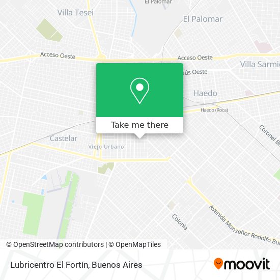 Lubricentro El Fortín map