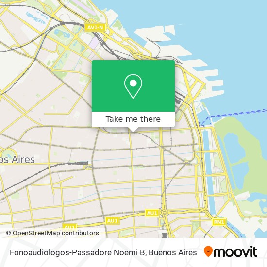 Fonoaudiologos-Passadore Noemi B map